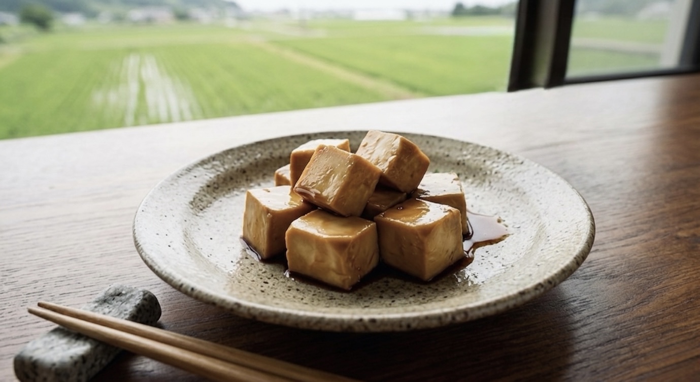 クリームチーズの燻製めんつゆ漬け